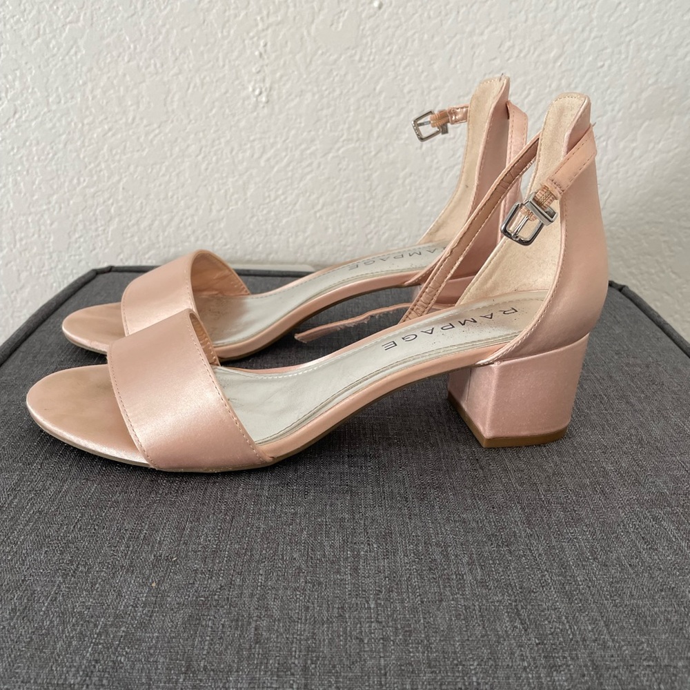 Rampage pink block heels